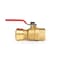 Quickfitting 3/4in Push-to-Connect x 3/4in FNPT Brass Full Port Female Ball Valve LF922FR - alternate 2